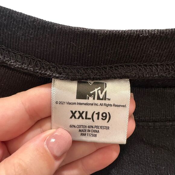 MTV World Tour Oversized Graphic Sweatshirt Juniors XXL - Picture 5 of 5